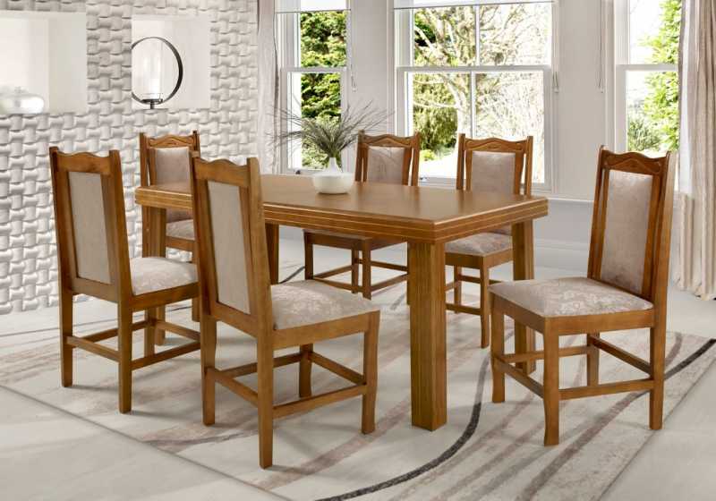 Procuro por Mesa de Jantar com 6 Cadeiras Madeira Santa Efigênia - Mesa de Jantar 8 Lugares Madeira