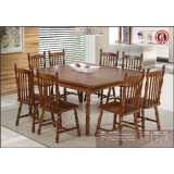 madeira madeira mesa de jantar com 6 cadeiras Jardim América