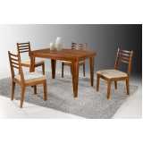 mesa de jantar 6 cadeiras madeira valor Tijuco Preto
