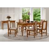 mesas de jantar com 6 cadeiras madeira Panamby